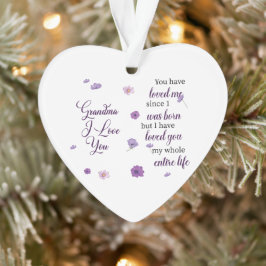 Oma ik hou van je ornament