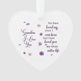 Oma ik hou van je ornament