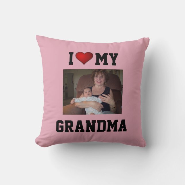 Oma: IK HOU VAN MIJN OMA Kussen (Voorkant)