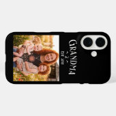 Oma ingestelde aangepaste naam jaar foto zwart Case-Mate iPhone case (Achterkant (horizontaal))