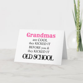 Oma is cool beste oude school grappig schattig cit kaart