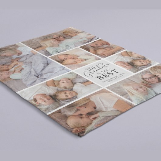 Oma is de Beste Foto Collage Fleece Deken