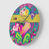 Oma is een gepensioneerde hippie grote klok (Hoek)