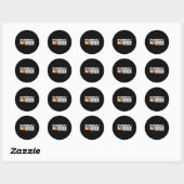 Oma is een krijger MS Multiple Sclerosis Awarene Ronde Sticker (Vel)