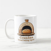 Oma is een legende in het bakken van brood koffiemok (Links)