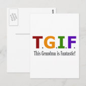 Oma is Fantastisch Briefkaart (Voorkant / Achterkant)