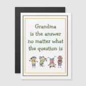 Oma is het Kinder Citaat van het Antwoordenvaar (Voorkant / Achterkant)