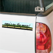 Oma is in beweging! Fun Bumpersticker (Op Truck)