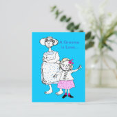 Oma is Liefde Briefkaart (Staand voorkant)