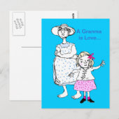 Oma is Liefde Briefkaart (Voorkant / Achterkant)