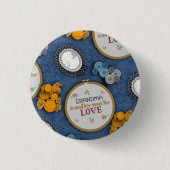 Oma is Liefde Speld Ronde Button 3,2 Cm (Voorkant)