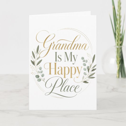Oma is mijn geluksplek kaart (Voorkant)