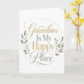 Oma is mijn geluksplek kaart (Gele Bloem)