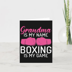 Oma is mijn naam Boxing is mijn spelletje sport ve Kaart
