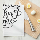 Oma is mijn naam, en verwennen is mijn spel theedoek (Quarter Fold)