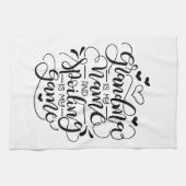 Oma is mijn naam, en verwennen is mijn spel theedoek (Horizontaal)