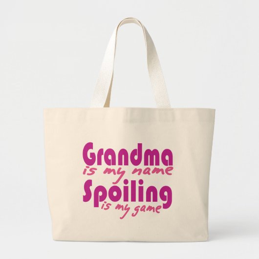 Oma is mijn naam grote tote bag (Voorkant)
