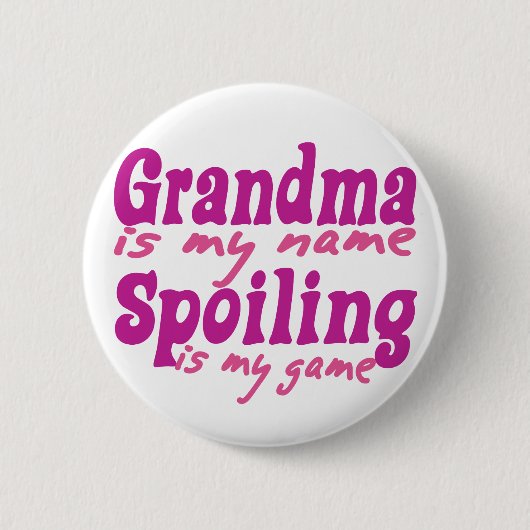 Oma is mijn naam ronde button 5,7 cm (Voorkant)