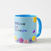 Oma is mijn naam. Spoil is mijn spel. Mok (Voorkant rechts)