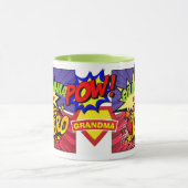 OMA Is Mijn SUPERHELD Gepersonaliseerde COMIC HERO Mok (Midden)