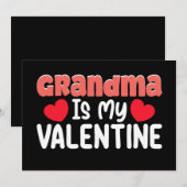 Oma is mijn Valentijnsdag familie zoon dochter Kaart (Voorkant / Achterkant)