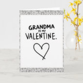 Oma is mijn valentinekaart kaart (Gele Bloem)