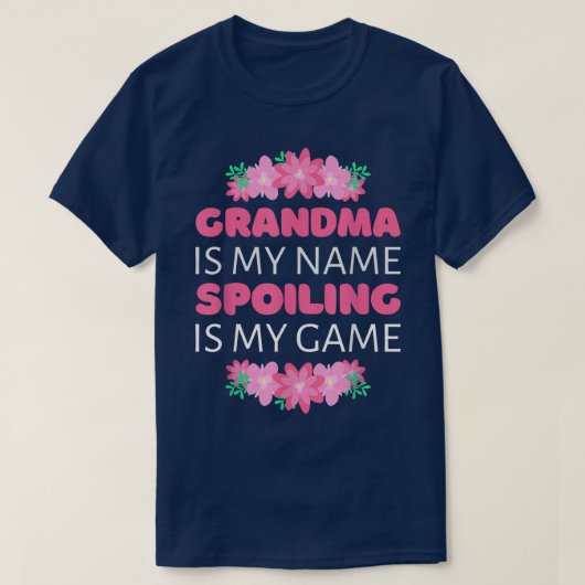 Oma is m'n naam Spoiling. T-shirt (Design voorkant)