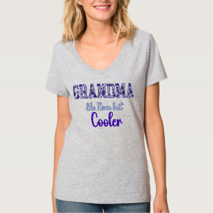 Oma is net als mama maar koeler t-shirt