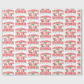 Oma is niet bang voor rendieren cadeaupapier (Vlak)