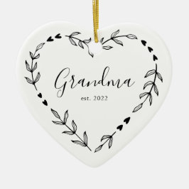 Oma Jaar Oprichting Kerstmis Keramisch Ornament