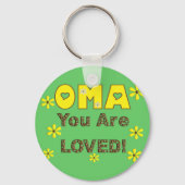 Oma JE BEVESTIGT-Moederdag-SCHIJVEN Sleutelhanger (Voorkant)