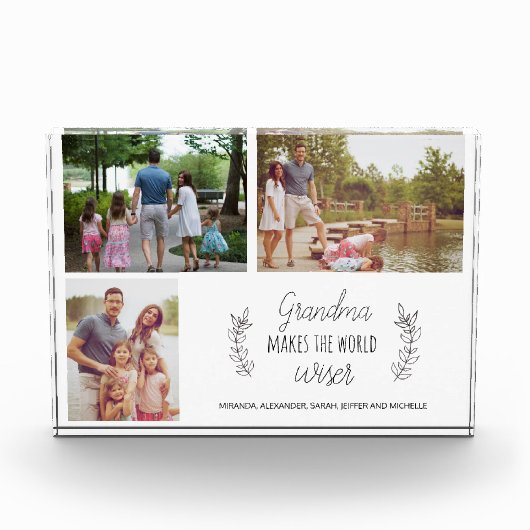 Oma je foto collage dag cadeau grootouders (Voorkant)