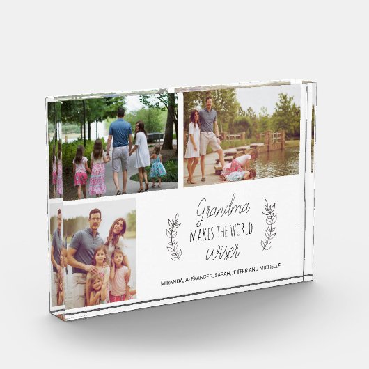 Oma je foto collage dag cadeau grootouders (Links)