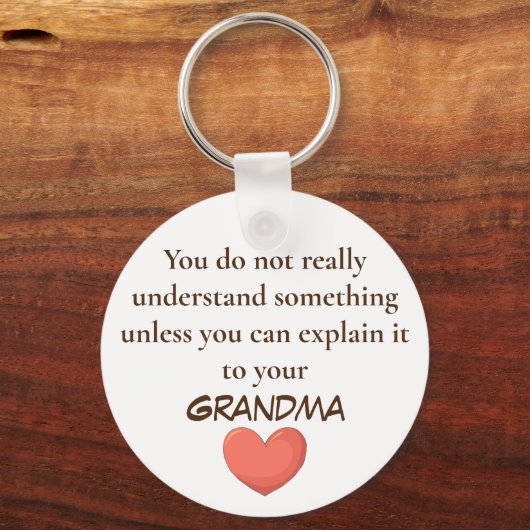 Oma Je moet sleutelhangers uitleggen (Voorkant)