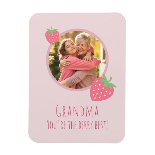 Oma, jij bent de beste Berry-foto Magneet (Verticaal)