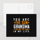 Oma - Jij bent de Sun Grandma Briefkaart (Voorkant / Achterkant)