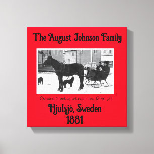 Oma Johnson Canvas Afdruk
