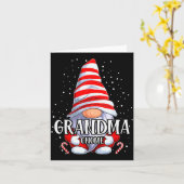 Oma Kabouter Kerst Pyjama Matchende Familie Gr Kaart (Gele Bloem)