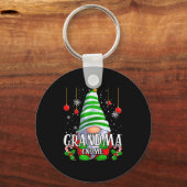 Oma Kabouter Kerst Pyjama Matching Familie Gr Sleutelhanger (Voorkant)