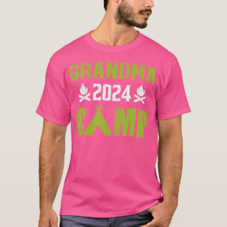 Oma Kamp 2024 Familie Vakantie Zomer Kamperen C T-shirt
