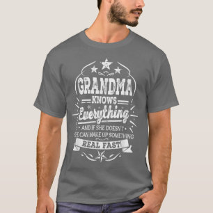 oma kent alles wat vrouwen grappig doen t-shirt