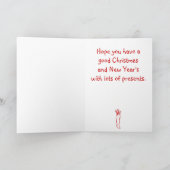 Oma Kerst ornament kaart (Binnen)