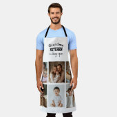 Oma Keuken is altijd open 6 aangepaste foto's Schort (Gedragen)