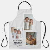 Oma keuken is altijd open aangepaste foto's schort (Voorkant)