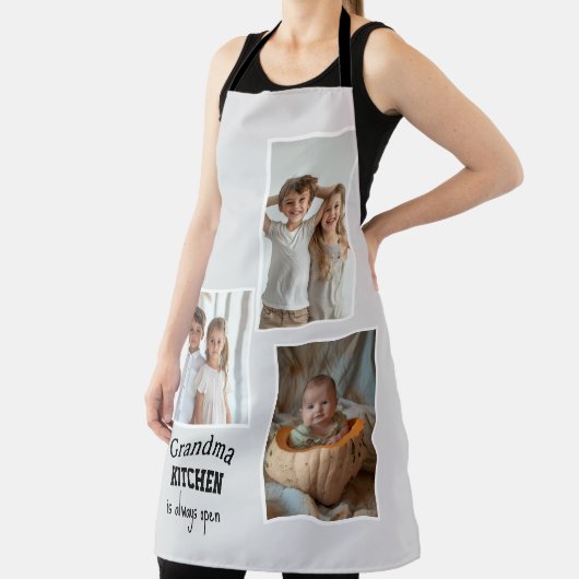 Oma keuken is altijd open aangepaste foto's schort (Insitu)