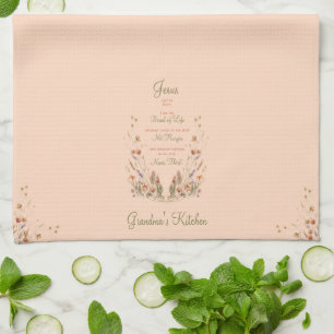 Oma Keuken Jezus Brood Des Levens Wilde Bloemen Theedoek