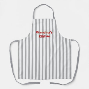 Oma Keuken Schort - Aanpasbare Gestreepte Cadeau