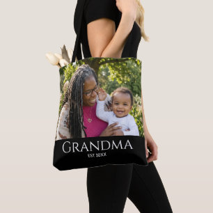Oma Klassieke Letters Foto Cadeau Tote Bag