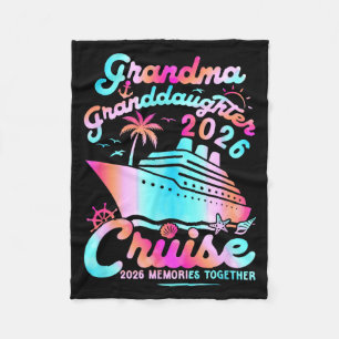 Oma kleindochter cruise 2026 herinneringen moeders fleece deken