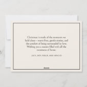 Oma kleinkind open haard Kerstmis Feestdagenkaart (Achterkant)